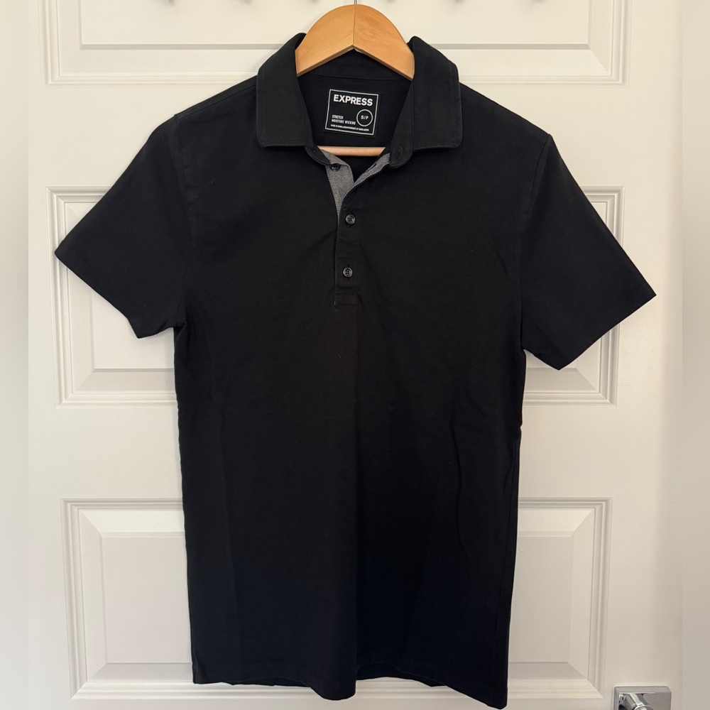Express Black Polo Shirt